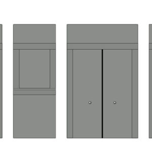 4 PC Door Set