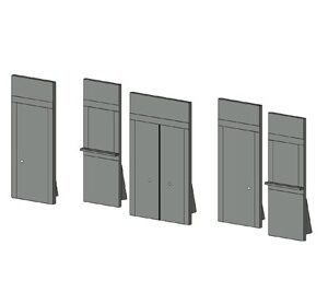 5 PC Door Set